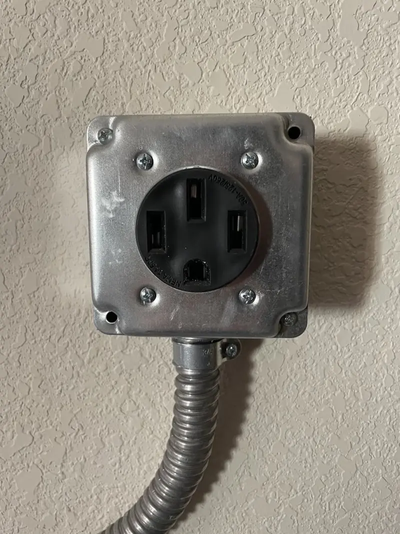 NEMA 14-50 outlet installed for Electrical Panel Upgrade in Almena